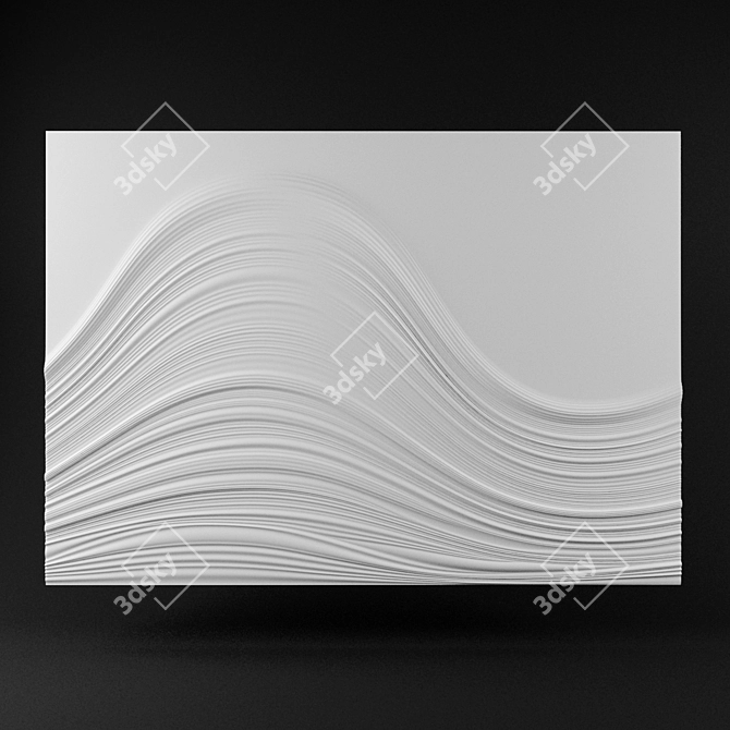 Title: Customized 3D Relief Panel B-19 3D model image 1