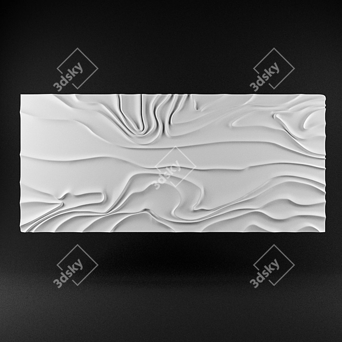 Title: Customizable B-21 Bas Relief - Sculpted Elegance 3D model image 1