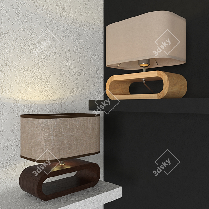 LUSSOLE NULVI Table Lamp - Elegant and Compact 3D model image 1