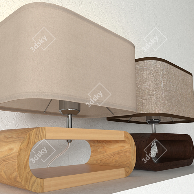 LUSSOLE NULVI Table Lamp - Elegant and Compact 3D model image 3