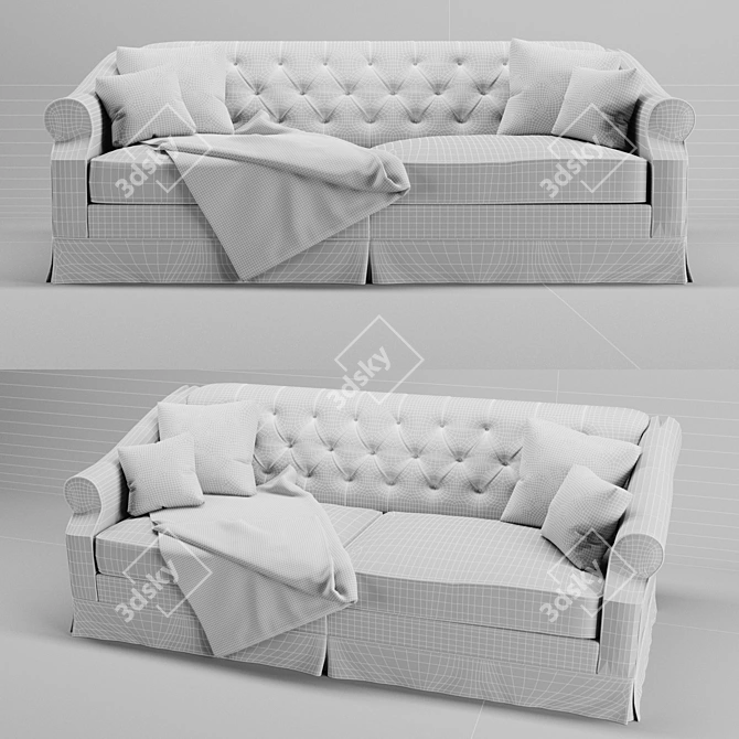 Elegant Eichholtz Aldridge Sofa 3D model image 2