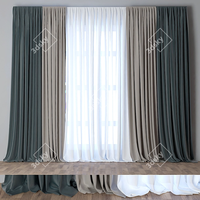 Sparkle Shimmer Curtain - 28 3D model image 1