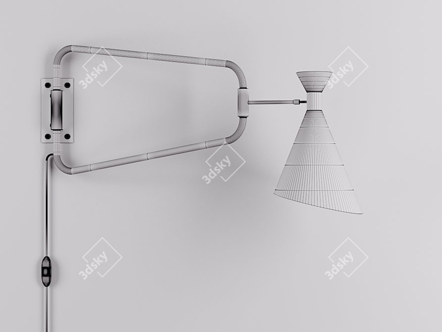 Zuiver Shady Wall Lamp: Contemporary Lighting Elegance 3D model image 3