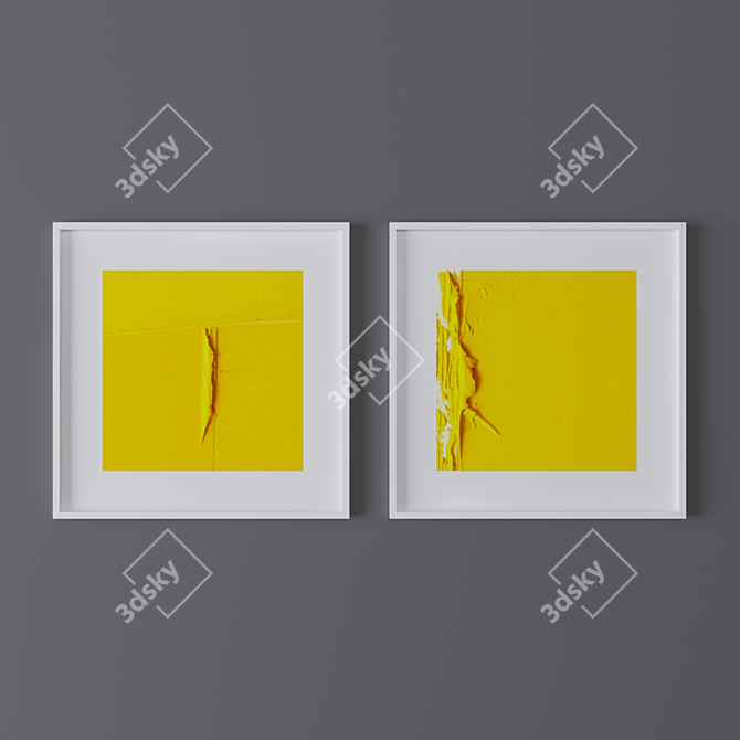 Vibrant Abstract Art Set 3D model image 1