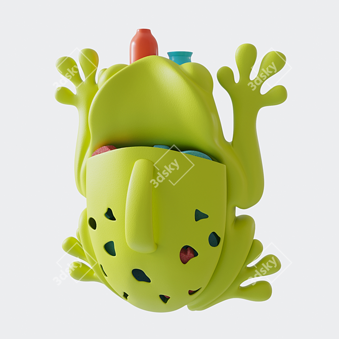 Modern Boon Frog Bathroom Organizer 3D model image 1