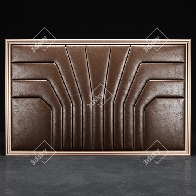 Elegant 3D Wall Panel 3D model image 1