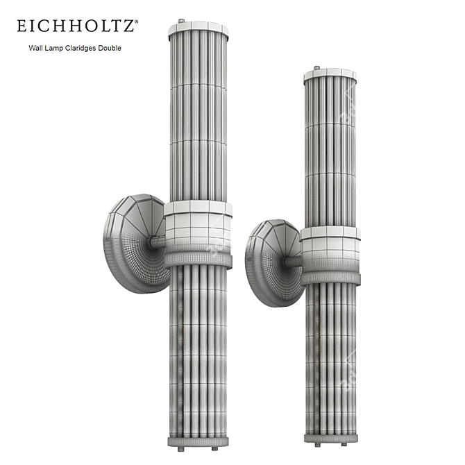 EICHHOLTZ Claridges Double Wall Lamp 3D model image 2