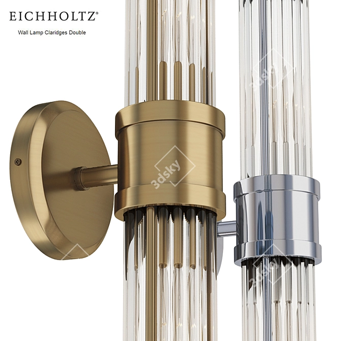 EICHHOLTZ Claridges Double Wall Lamp 3D model image 3