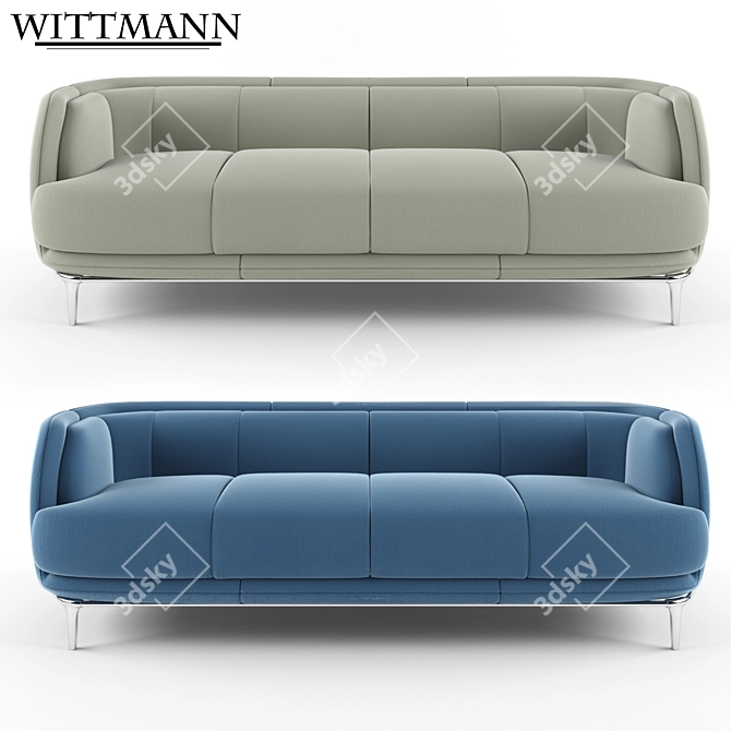 Wittmann Vuelta 4-Seat Sofa 3D model image 1