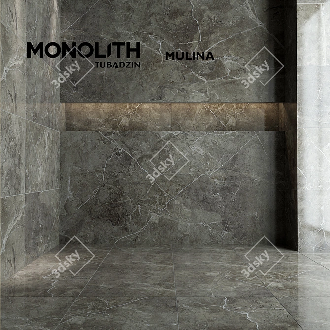 Mulina POL 4-Textured Monoliths 3D model image 1