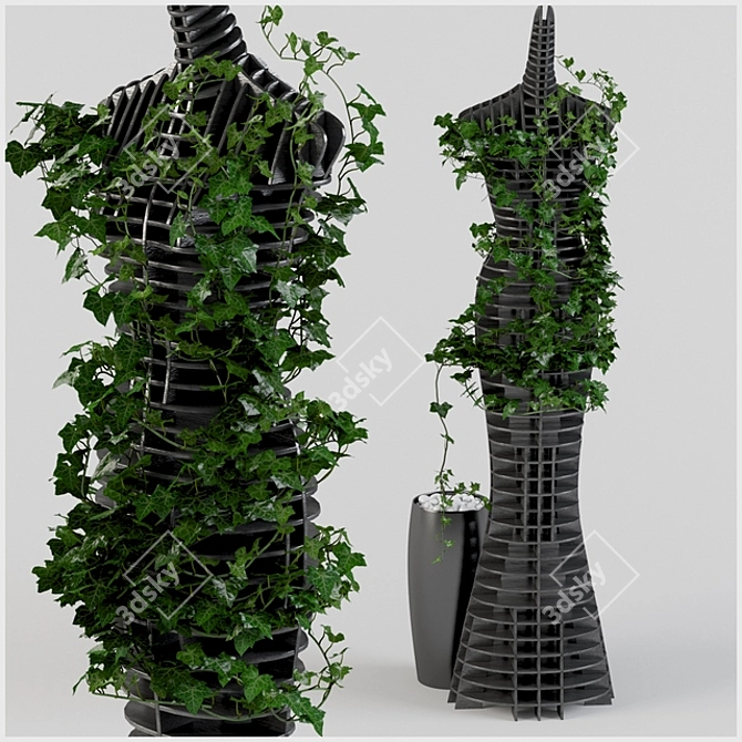 Ivy Mannequin Stand 3D model image 1