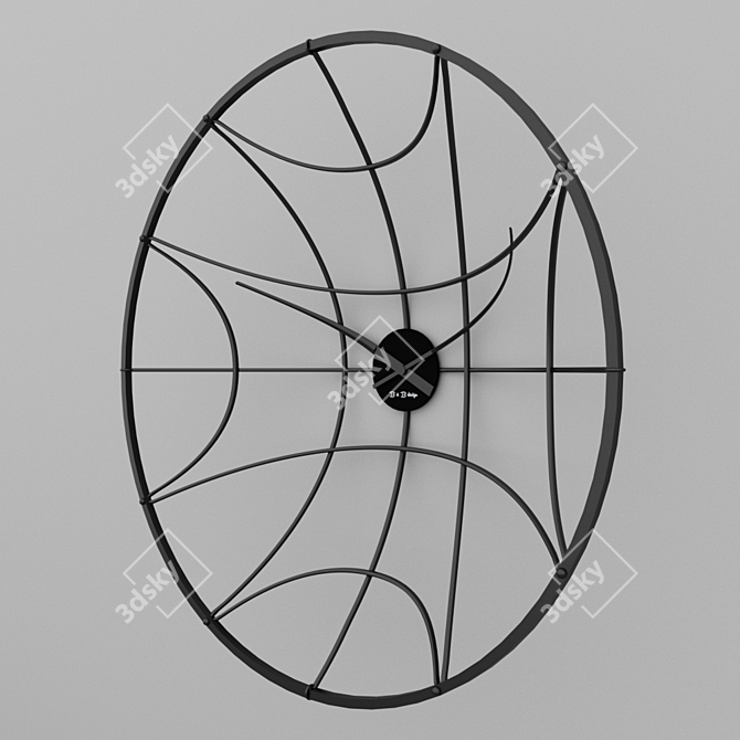 BsB Design Metal Wall Clock 3D model image 2