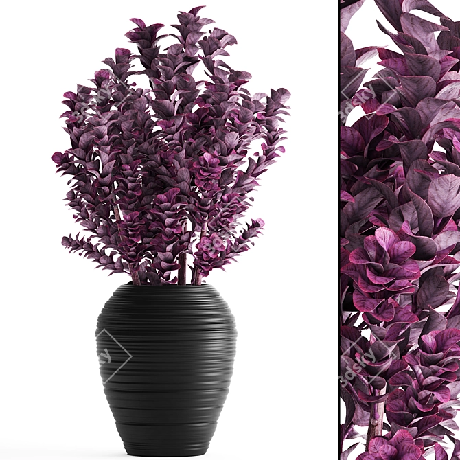 Exotic Berberis: A Vibrant Garden Delight 3D model image 1