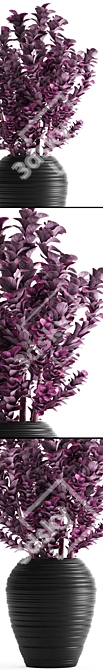 Exotic Berberis: A Vibrant Garden Delight 3D model image 2