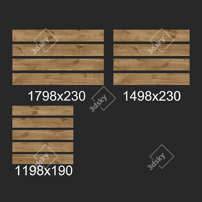 Natural Wood Shed: Multiple Sizes & Textures 3D model image 2