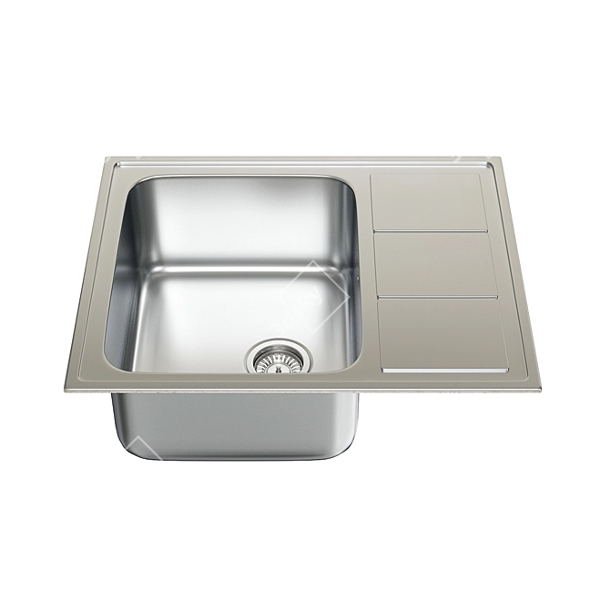 Lotus LTP 615.500-XT8P: Large, Deep Wash Basin 3D model image 2