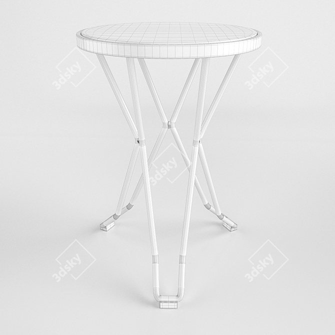 Madrid Stool: Stylish Seating Solution by Isimar 3D model image 3