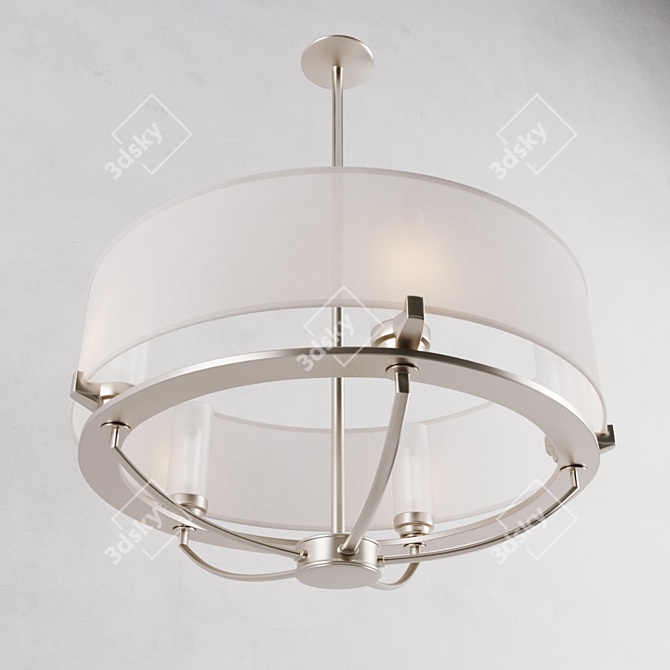 Elegant Saldana Chandelier by Elstead KICHLER 3D model image 1