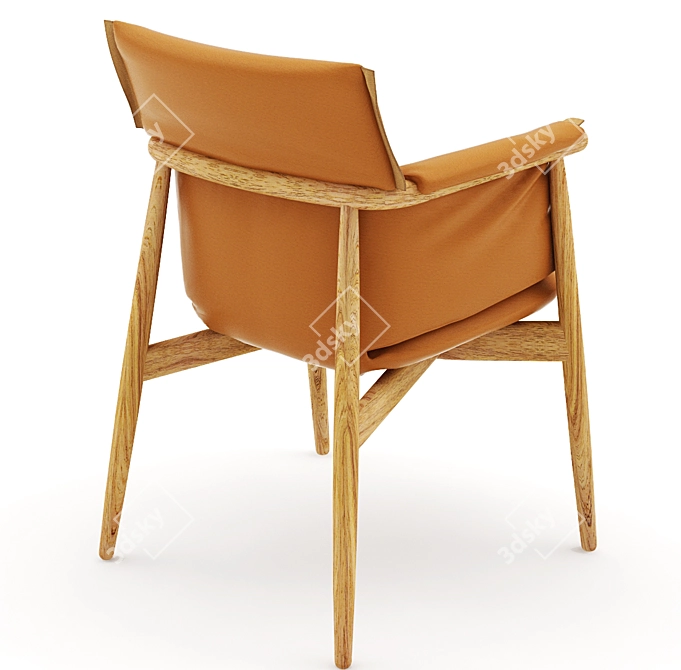 Carl Hansen EMBRACE Chair: Exquisite Comfort in Elegant Design 3D model image 3