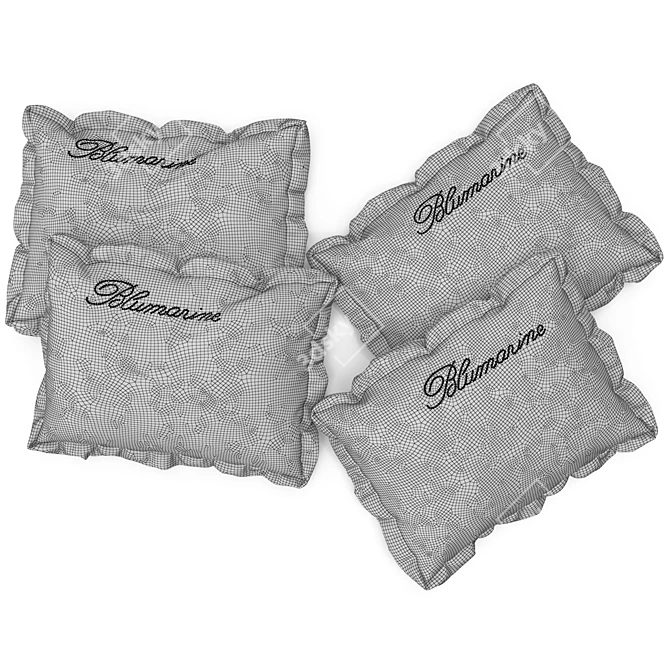 Luxury Blumarine Rhinestone Pillows 3D model image 2