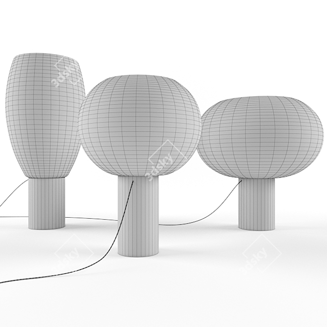 Sleek Foscarini Buds Table Lamp 3D model image 2