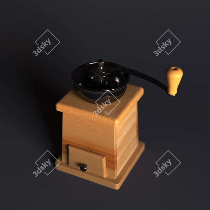 Versatile Electric Mill for All Your Grinding Needs 3D model image 1