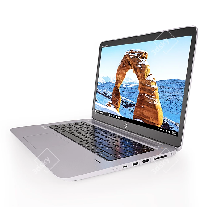 HP Elitebook 1040 G3: Streamlined Laptop Experience 3D model image 2