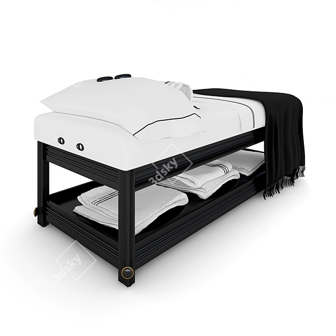 Luxury Relaxation Spa Bed 3D model image 2