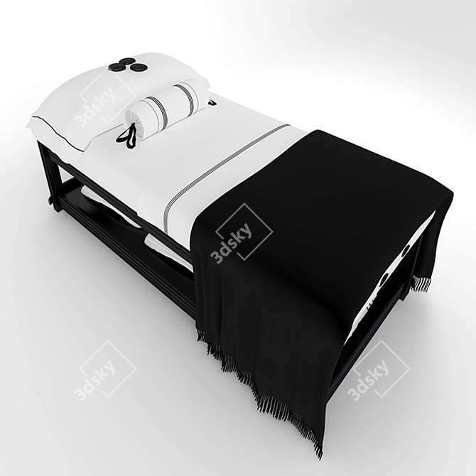 Luxury Relaxation Spa Bed 3D model image 3