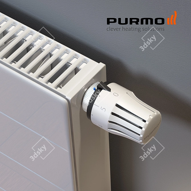 Purmo Radiators - Versatile Sizes & Stylish Design 3D model image 3