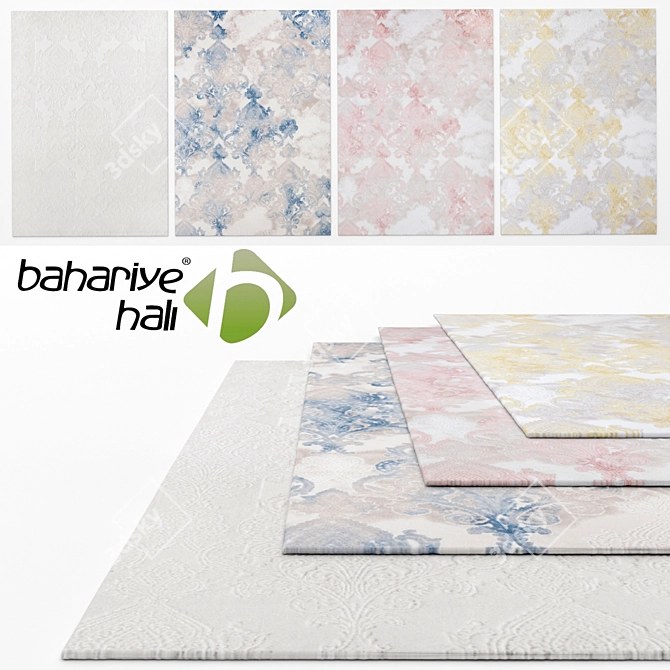 Bahariye Almina GL: Elegant and Comfortable Modern Carpets 3D model image 1
