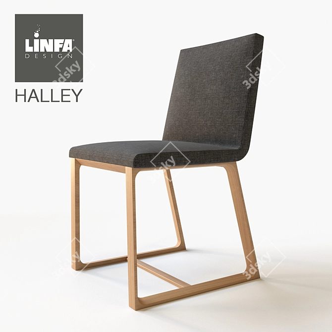 Halley Linfa Chair: Sleek and Stylish 3D model image 1