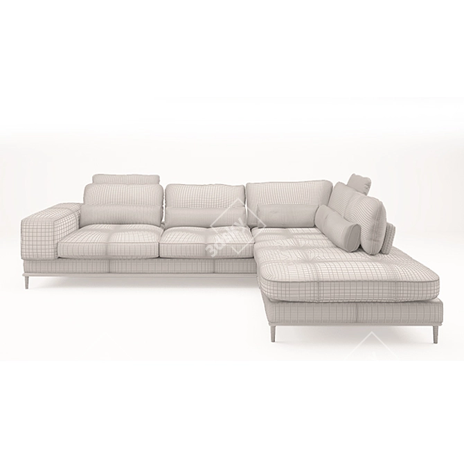 Comfortable Modern Sofa 3D model image 2