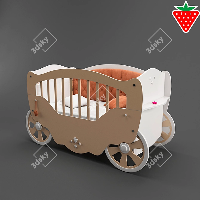 Dreamy Carriage Crib 3D model image 2