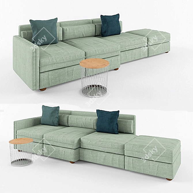 Transformable Modular Sofa - VALLENTUNA 3D model image 1