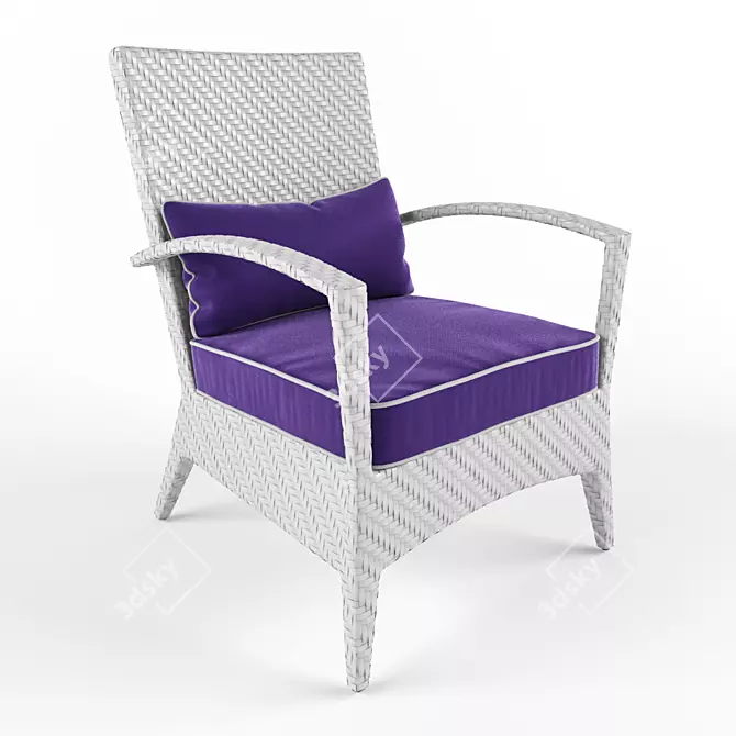 AMBERES Outdoor Armchair 3D model image 1