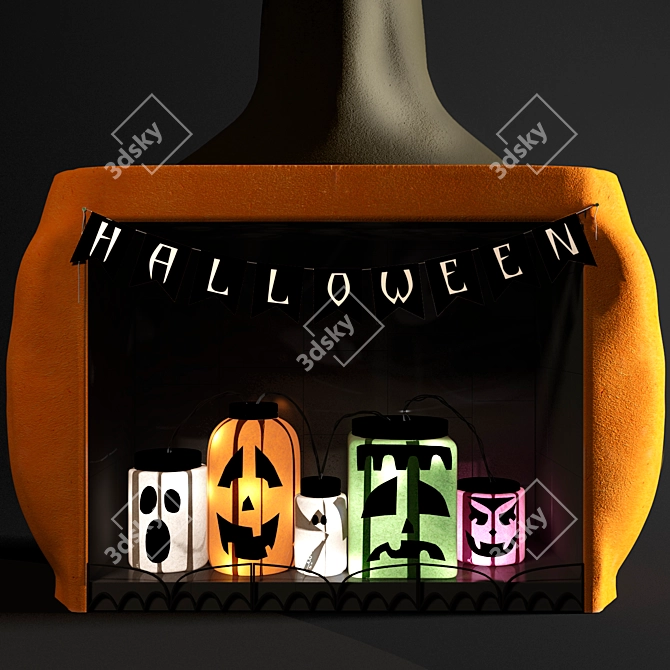 Spooktacular Halloween Decor Set 3D model image 1