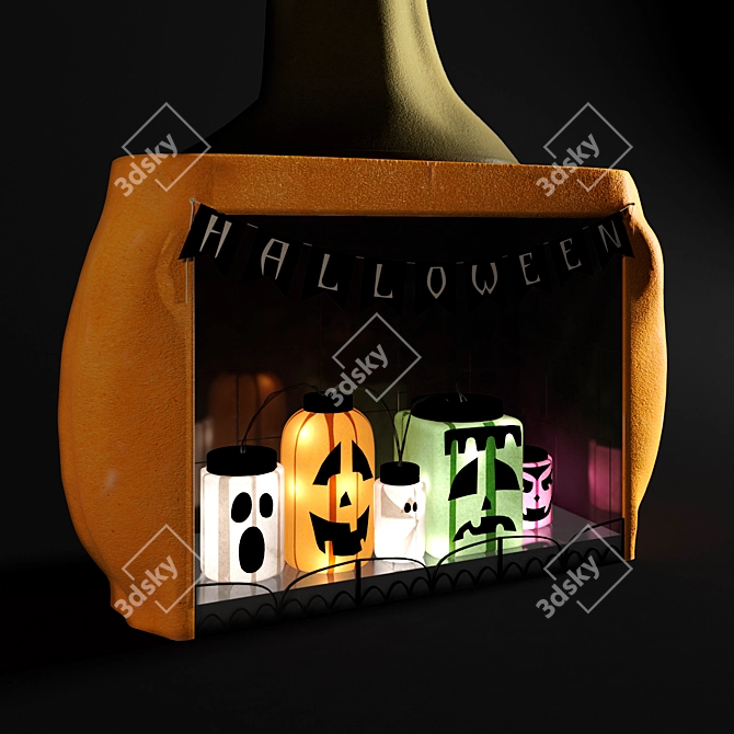 Spooktacular Halloween Decor Set 3D model image 2
