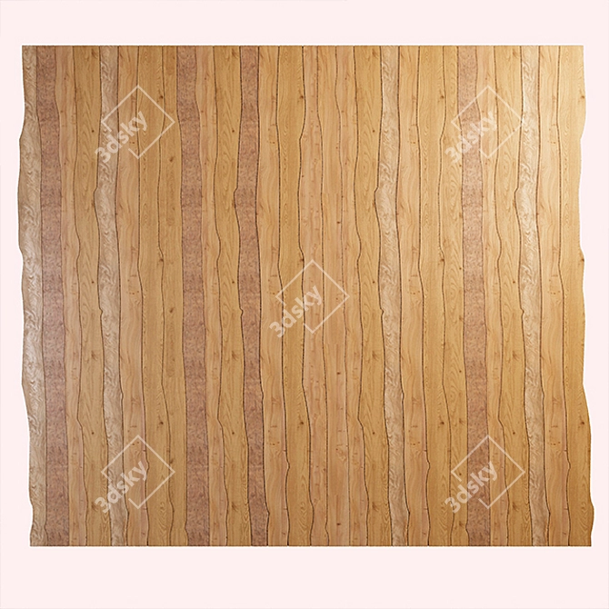 Rustic Wood Flooring 3D model image 2