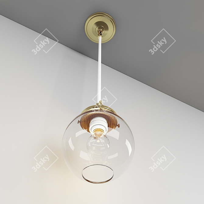 Rejuvenate Your Space: Mist Cord Pendant 3D model image 2