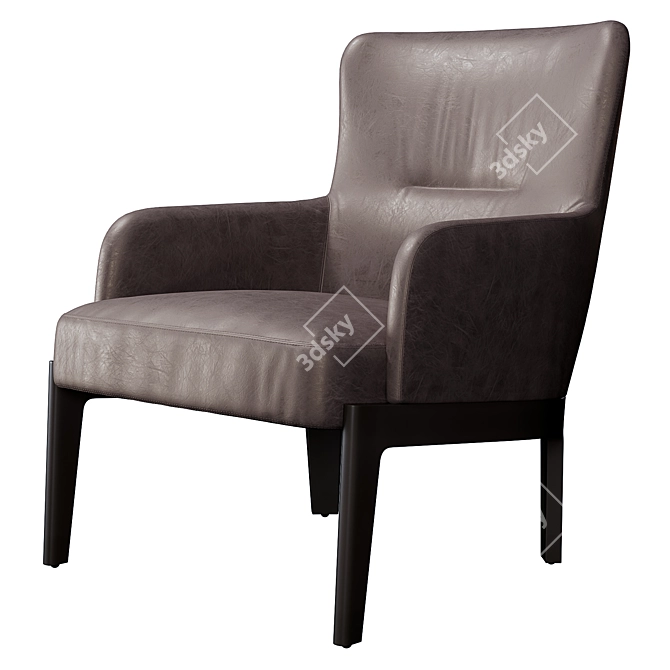 Contemporary Elegance: Molteni Chelsea Chair 3D model image 1