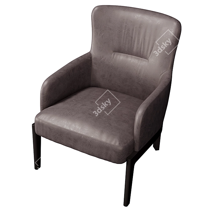 Contemporary Elegance: Molteni Chelsea Chair 3D model image 2