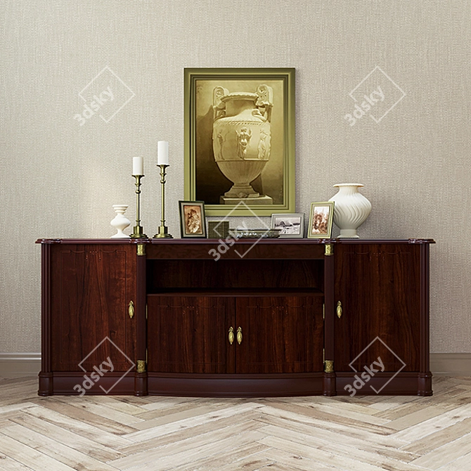 DANA Atlanta 185cm Chest of Drawers 3D model image 1