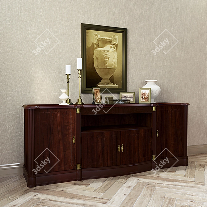 DANA Atlanta 185cm Chest of Drawers 3D model image 2