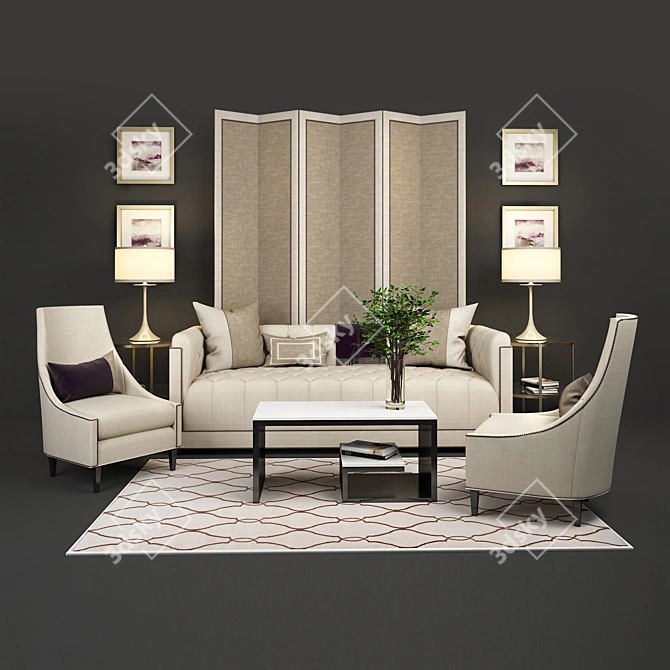 Elegant Furnishings from BAKER's Thomas Pheasant Collection 3D model image 1