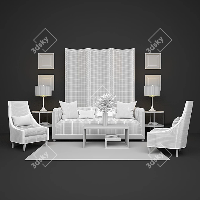 Elegant Furnishings from BAKER's Thomas Pheasant Collection 3D model image 3