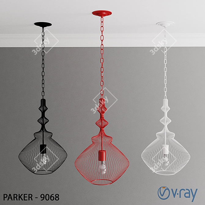 Title: Parker 9068 Poligon 3D Model 3D model image 1