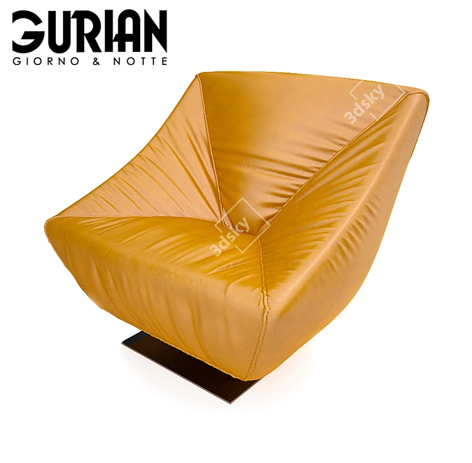 Title: Gurian Marlon Accent Chair 3D model image 1