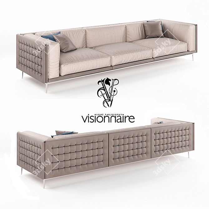 Luxury Legend Sofa: Unmatched Elegance 3D model image 1