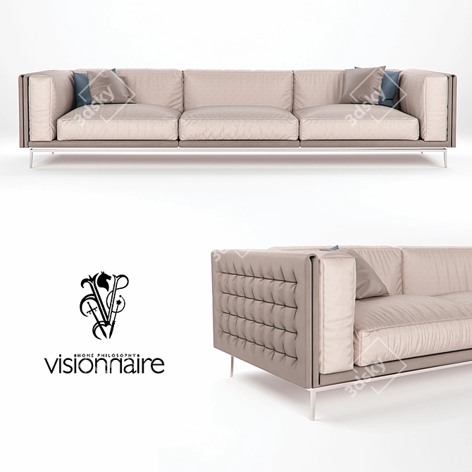 Luxury Legend Sofa: Unmatched Elegance 3D model image 2